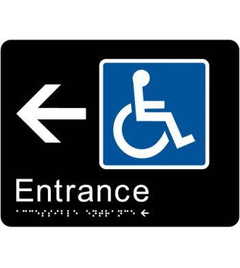 Accessible Entrance (Left Arrow)