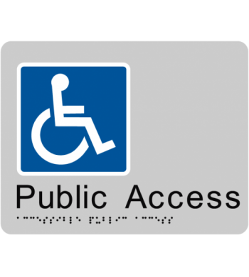 Wheelchair Access Braille Tactile Sign