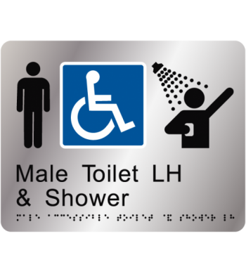 Male Accessible Toilet and Shower LH