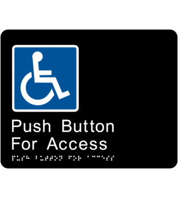 Push Button for Access Braille Tactile Sign