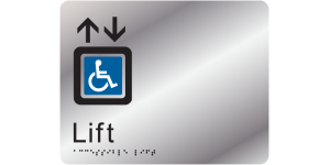 Accessible Lift manufactured by Bathurst Signs