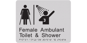 Airlock - Female Ambulant Toilet & Shower manufactured by Bathurst Signs