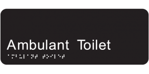 Ambulant Toilet manufactured by Bathurst Signs