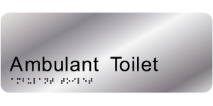 Ambulant Toilet manufactured by Bathurst Signs