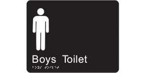 Boys Toilet manufactured by Bathurst Signs