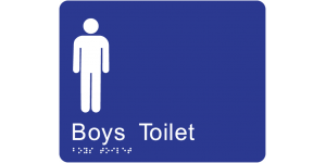 Boys Toilet manufactured by Bathurst Signs