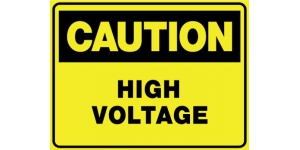 CAUTION HIGH VOLTAGE