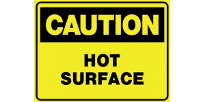 CAUTION HOT SURFACE