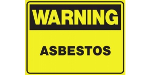 WARNING ASBESTOS