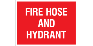 FIRE HOSE AND HYDRANT