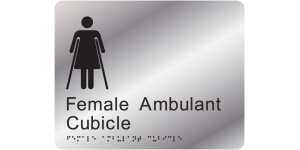 Female Ambulant Cubicle manufactured by Bathurst Signs