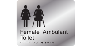 Female Ambulant Toilet Version 2 manufactured by Bathurst Signs