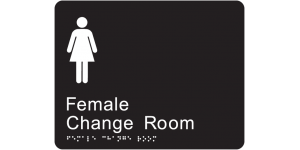 Female Change Room manufactured by Bathurst Signs