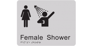 Female Shower manufactured by Bathurst Signs