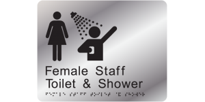 Female Staff Toilet & Shower manufactured by Bathurst Signs