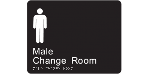 Male Change Room manufactured by Bathurst Signs