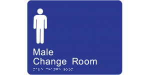 Male Change Room manufactured by Bathurst Signs