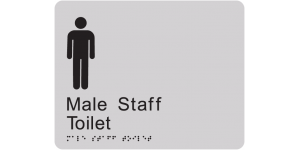 Male Staff Toilet manufactured by Bathurst Signs