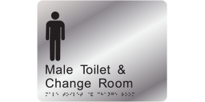 Male Toilet and Change Room manufactured by Bathurst Signs