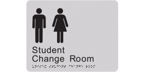 Unisex Student Change Room manufactured by Bathurst Signs