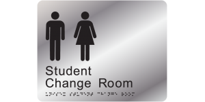 Unisex Student Change Room manufactured by Bathurst Signs