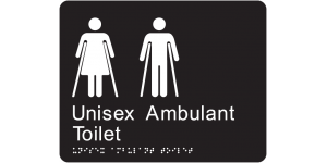 Unisex Ambulant Toilet manufactured by Bathurst Signs