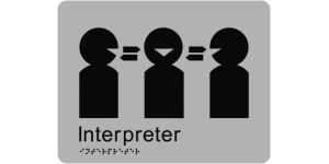 Interpreter manufactured by Bathurst Signs